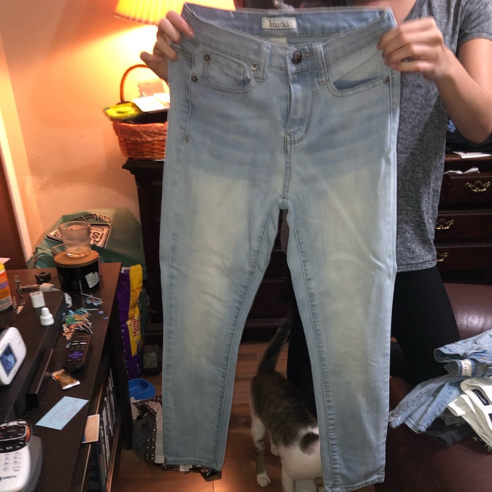 High waisted capris
